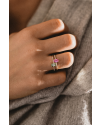 SLAETS Jewellery Mini Ring Hot Pink Sapphire and Diamonds, 18Kt Gold (horloges)